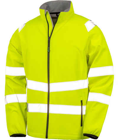 Result Arbeitsjacke Recycled Printable Safety Softshell Jacket Sicherheitsjacke