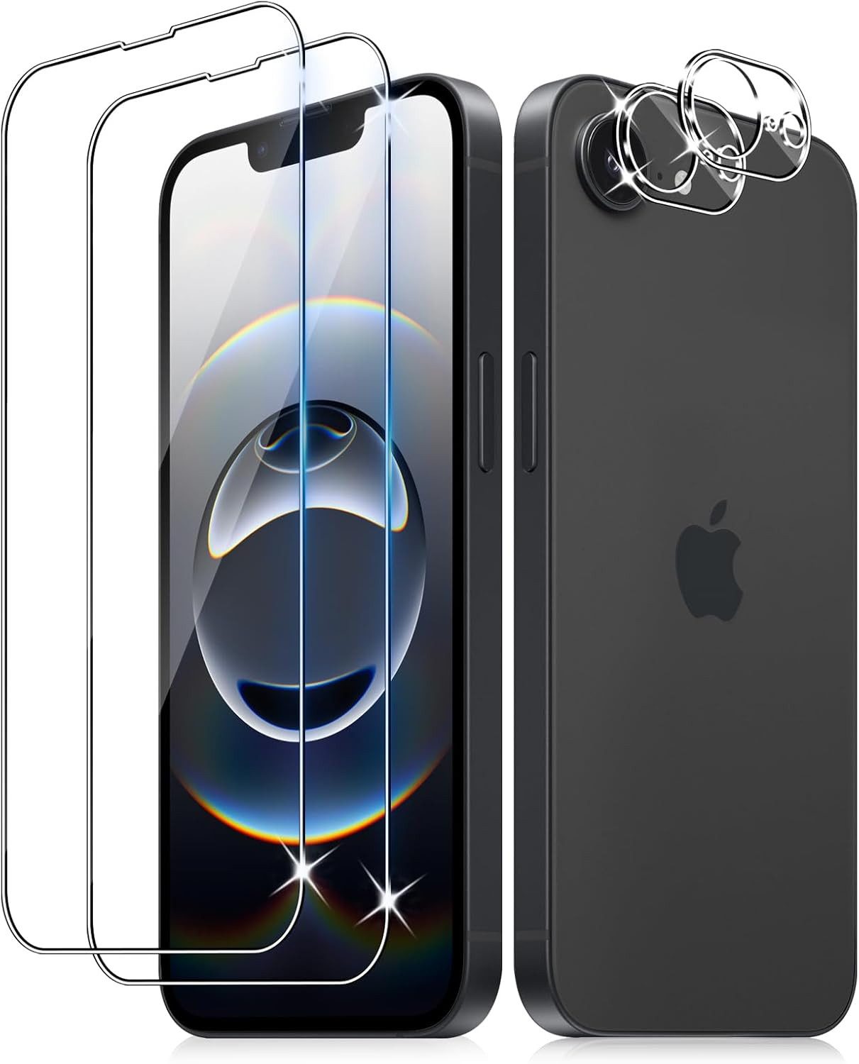 MSM Displayschutzglas 2X Schutzglas (Display + Kamera) für Apple iPhone 16e Panzerfolie