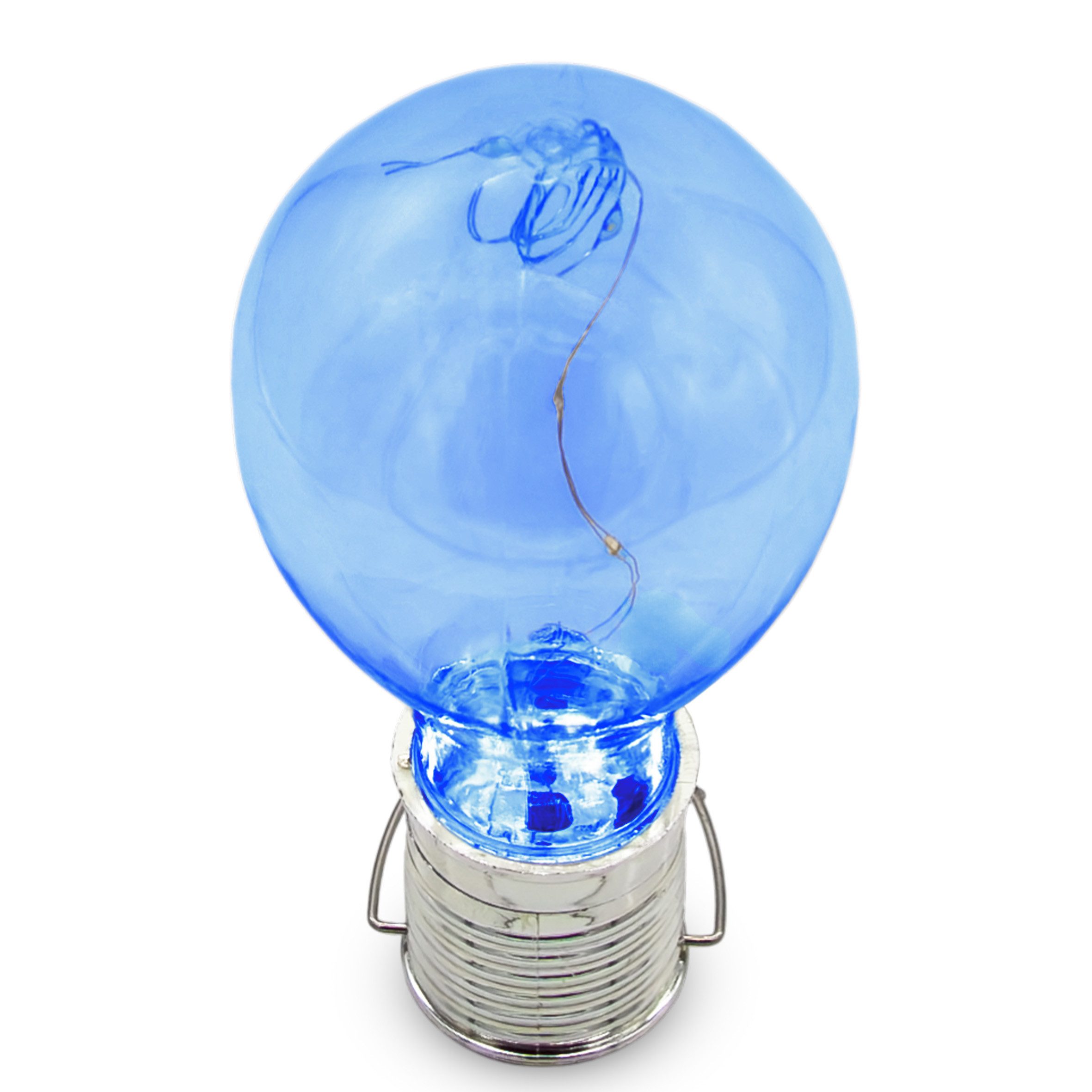 Spetebo LED Solarleuchte Kunststoff Solar Glühbirne 4er Set 15 cm - in gelb, grün, pink, blau, Solarbetrieben, LED wechselbar, warm weiß, Praktische Einschlatau – Bild 5 von 5