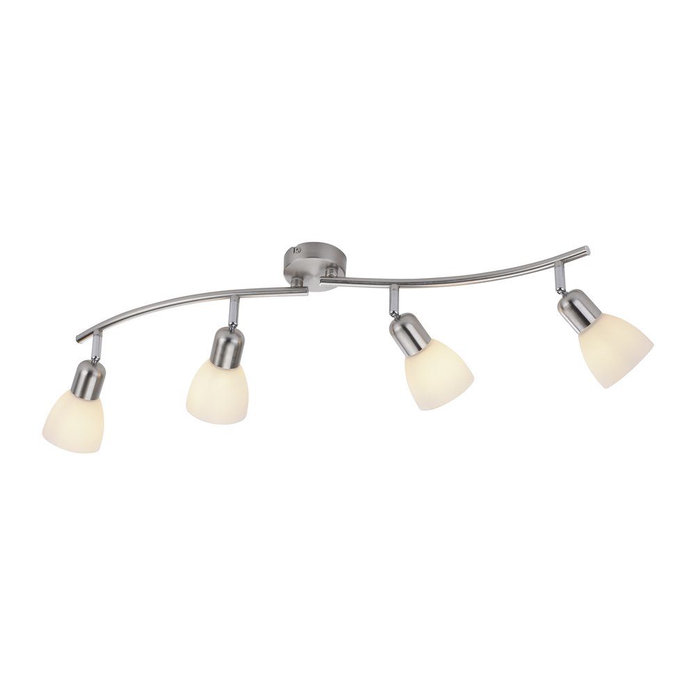 JUST LIGHT LED Deckenleuchte LED Spot KARO drehbar, dreh- und schwenkbar, 3xE14/40W, Wand- und Deckenmontage Spotkopf dreh- schwenkbar