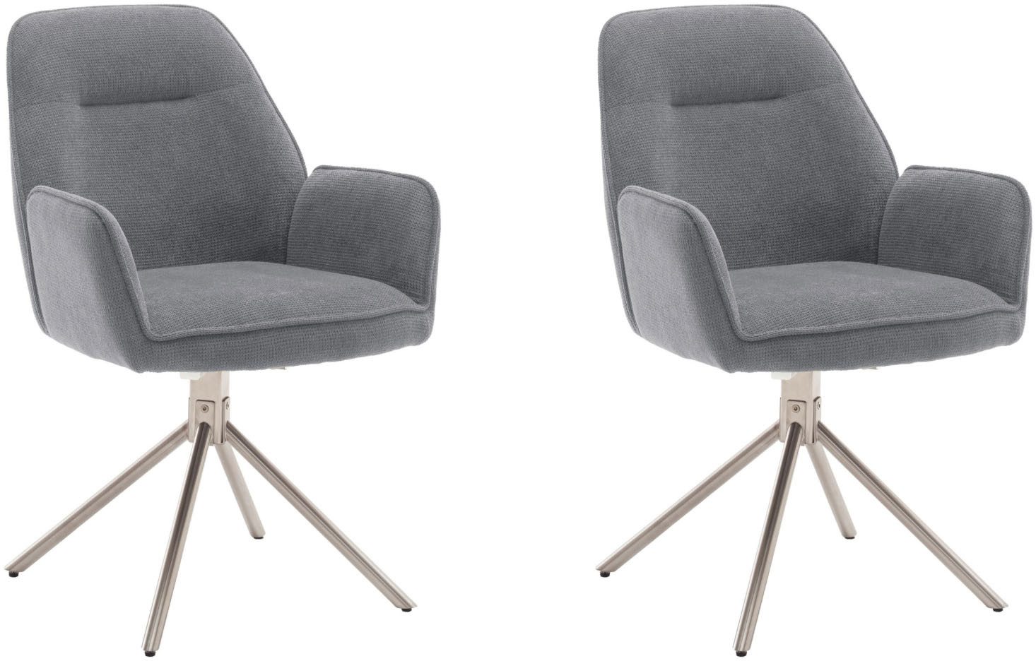 MCA furniture 4-Fußstuhl (Set, 2 St), 180° drehbar