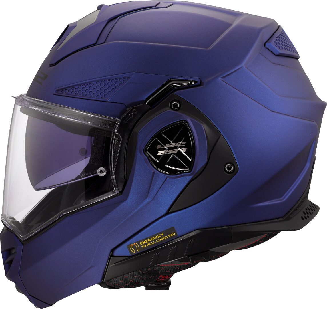 LS2 Motorradhelm FF901 Advant X Solid Klapphelm, Vorbereitet Für Kommunikationssystem,notfallsystem-polsterung (eq