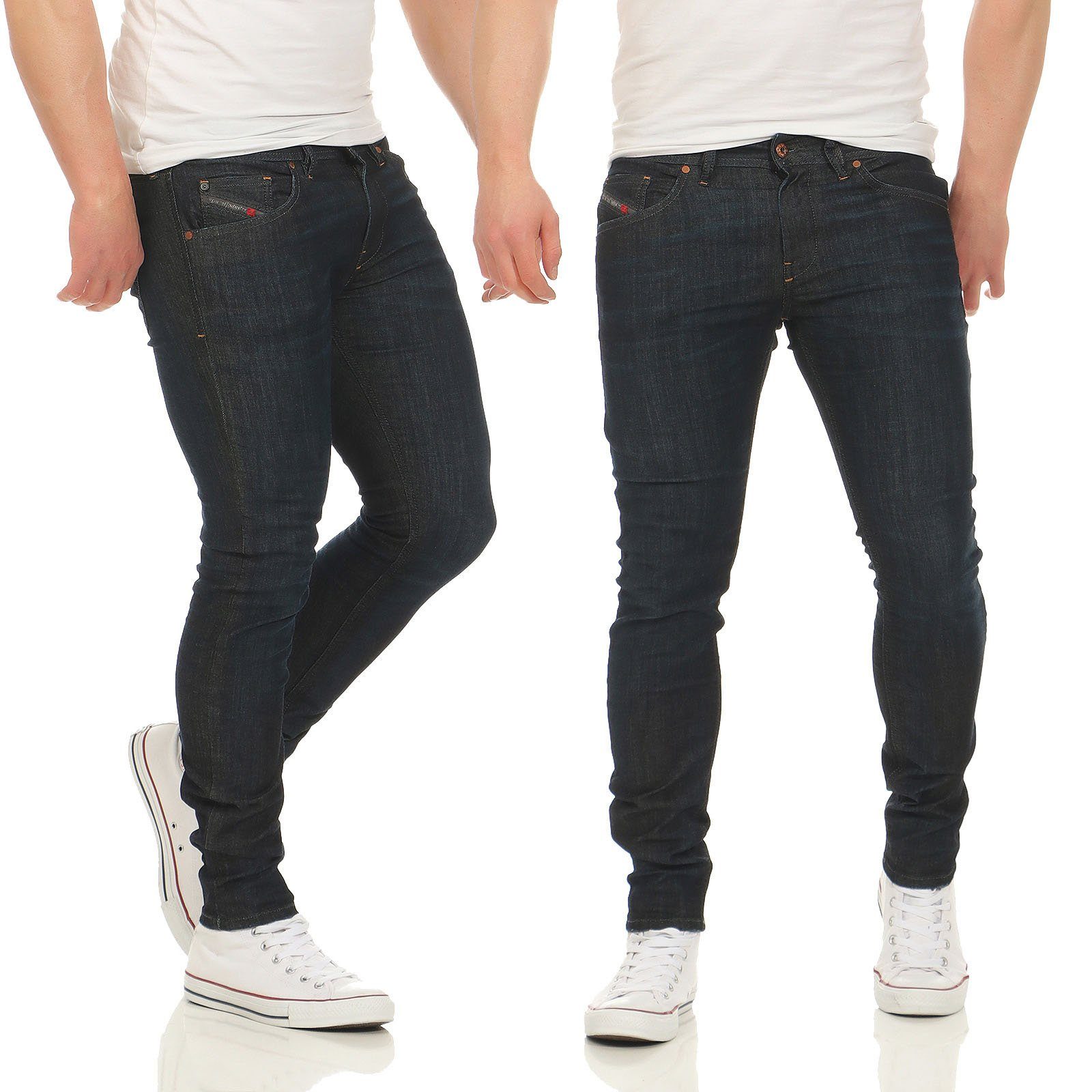 Diesel Stretch-Jeans Diesel Herren Stretch-Jeans STICKKER 0856V 5 Pocket Style, Dezenter Used-Look, Länge: inch 32