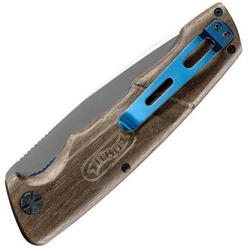 Walther Taschenmesser Messer BWK 7 Blue Wood Knife