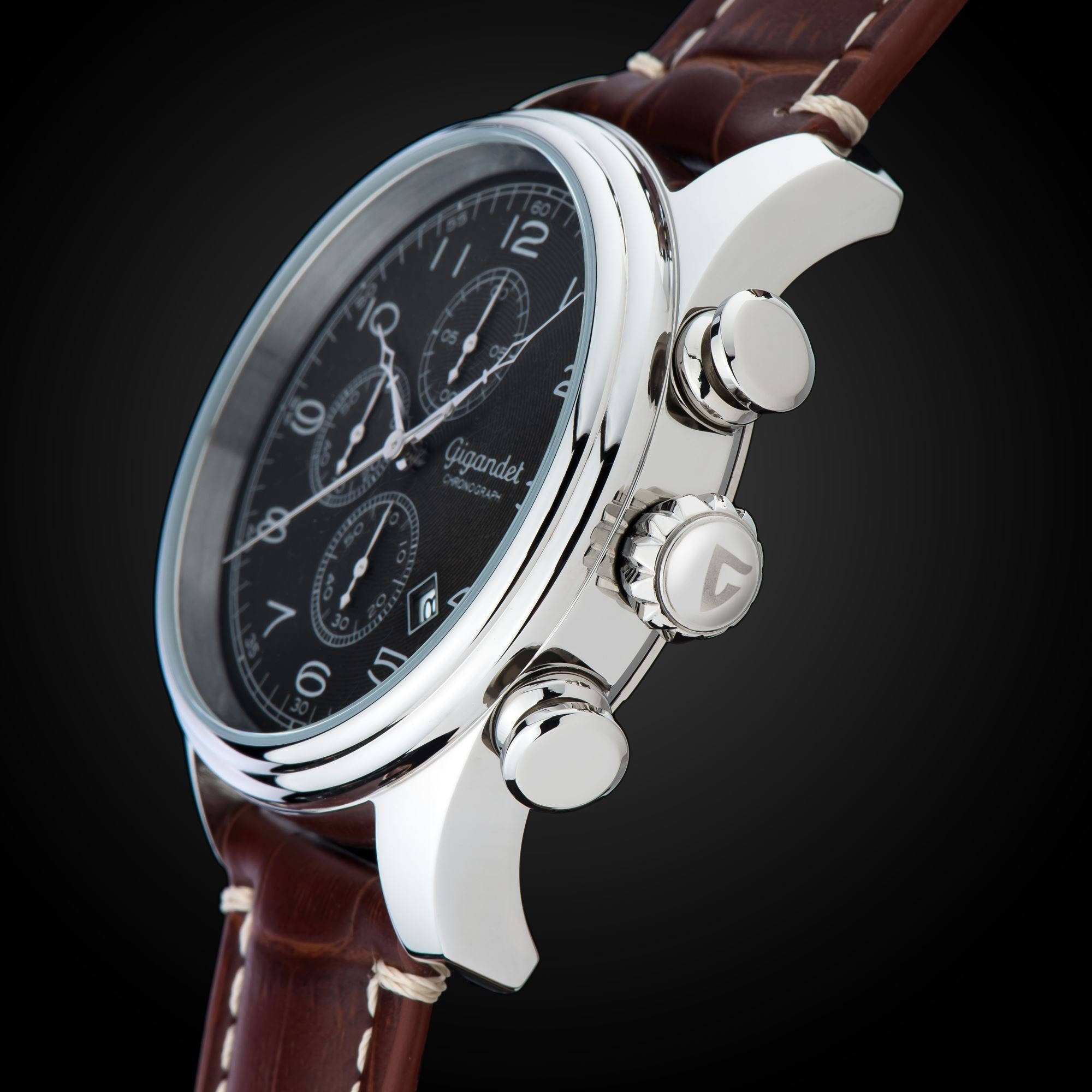 Business-Chronograph Chronograph, Timeless, Datumsanzeige, Gigandet Chronograph Mineralglas, Eleganter