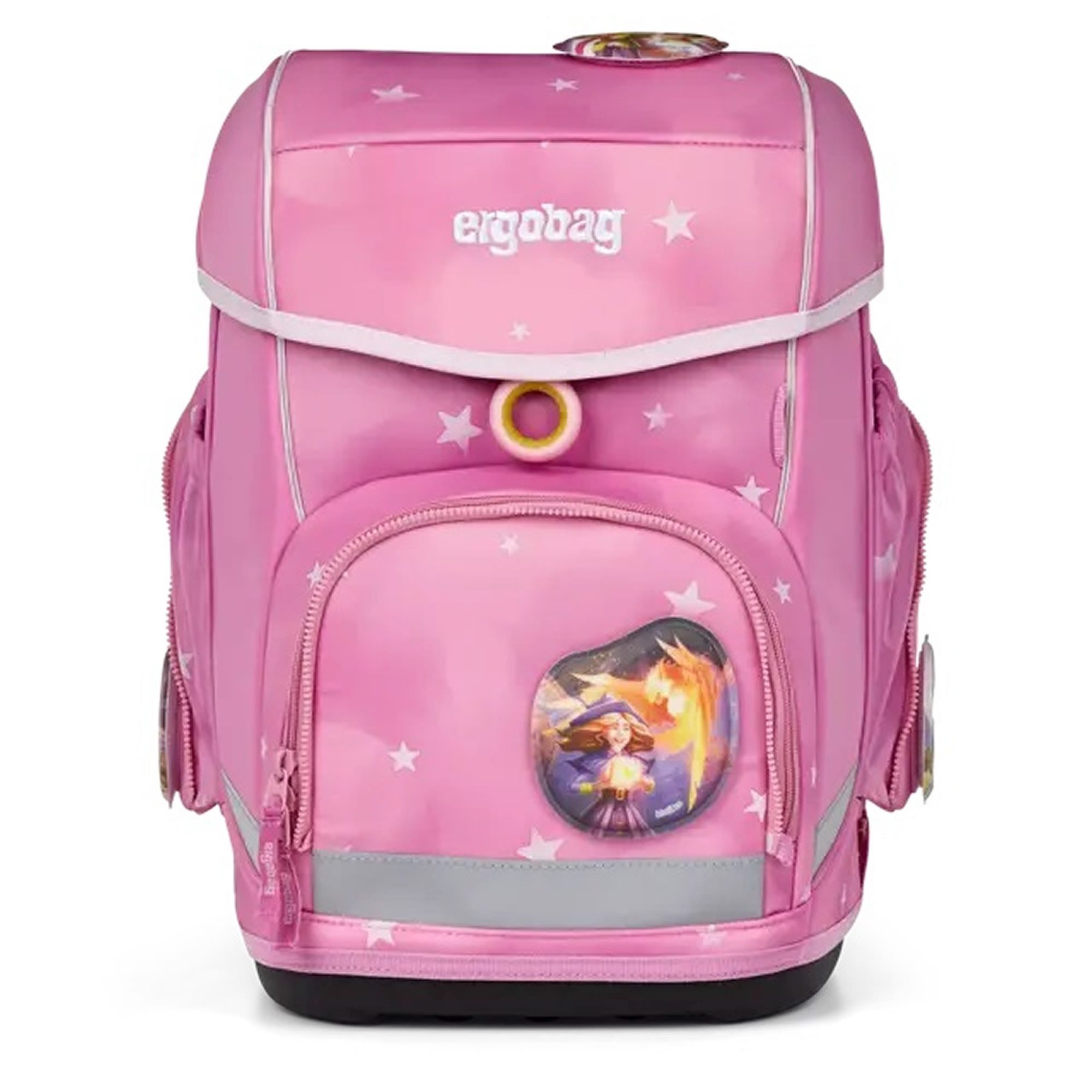 ergobag Schulranzen Cubo 5tlg inkl Sportbeutel Federmappe Schlampermäppchen und Kletties