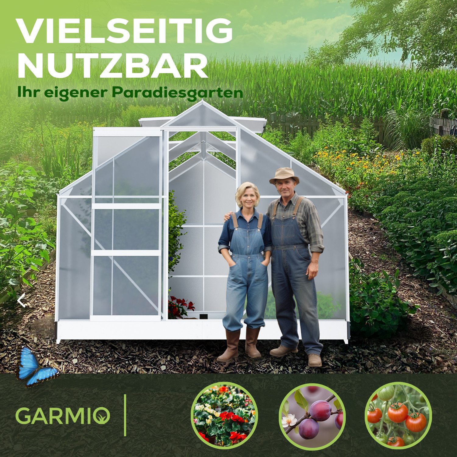 GARMIO Gewächshaus Gewächshaus ARONA a...