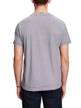 Esprit Collection T-Shirt Gestreiftes Jersey T-Shirt, Baumwolle-Leinen-Mix (1-tlg)