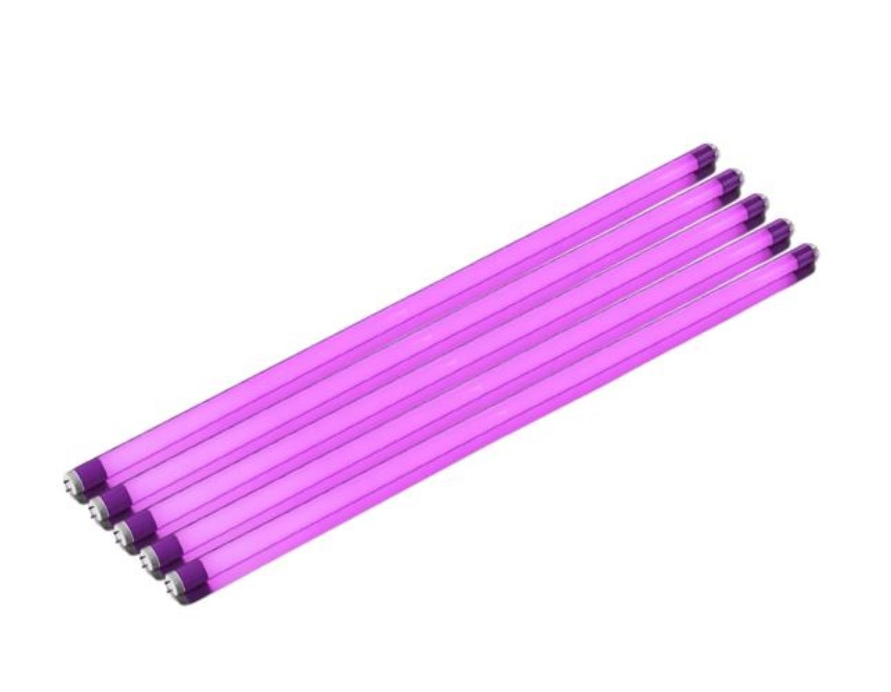 XENON LED Dekolicht 8960 LED Röhre 230 Volt 5er Pack 18W T8 120cm 2000 Lm Kunststoff Pink, Xenon / Pink
