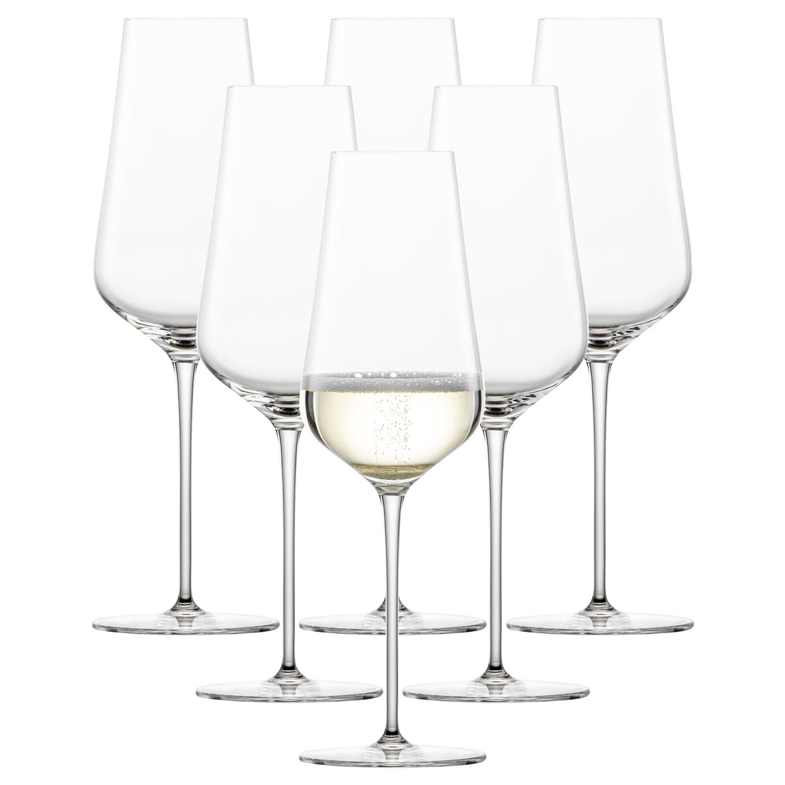 Zwiesel Glas Champagnerglas Duo Champagnergläser 378 ml 6er Set, Glas