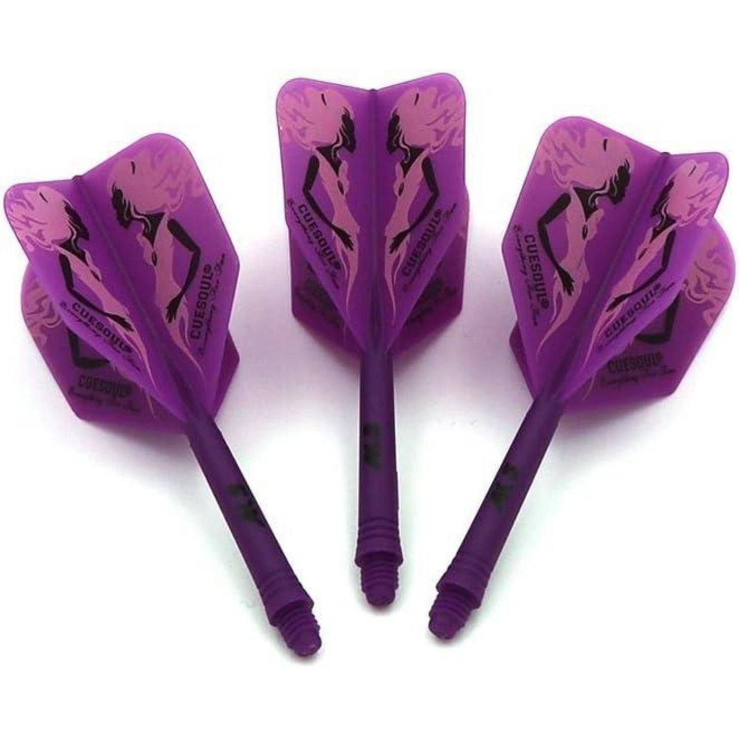 LuxusKollektion Pfeilschaft Dartschäfte integrierte Dartflights 3er Set S Lila Schönheit CSAK-5MN5