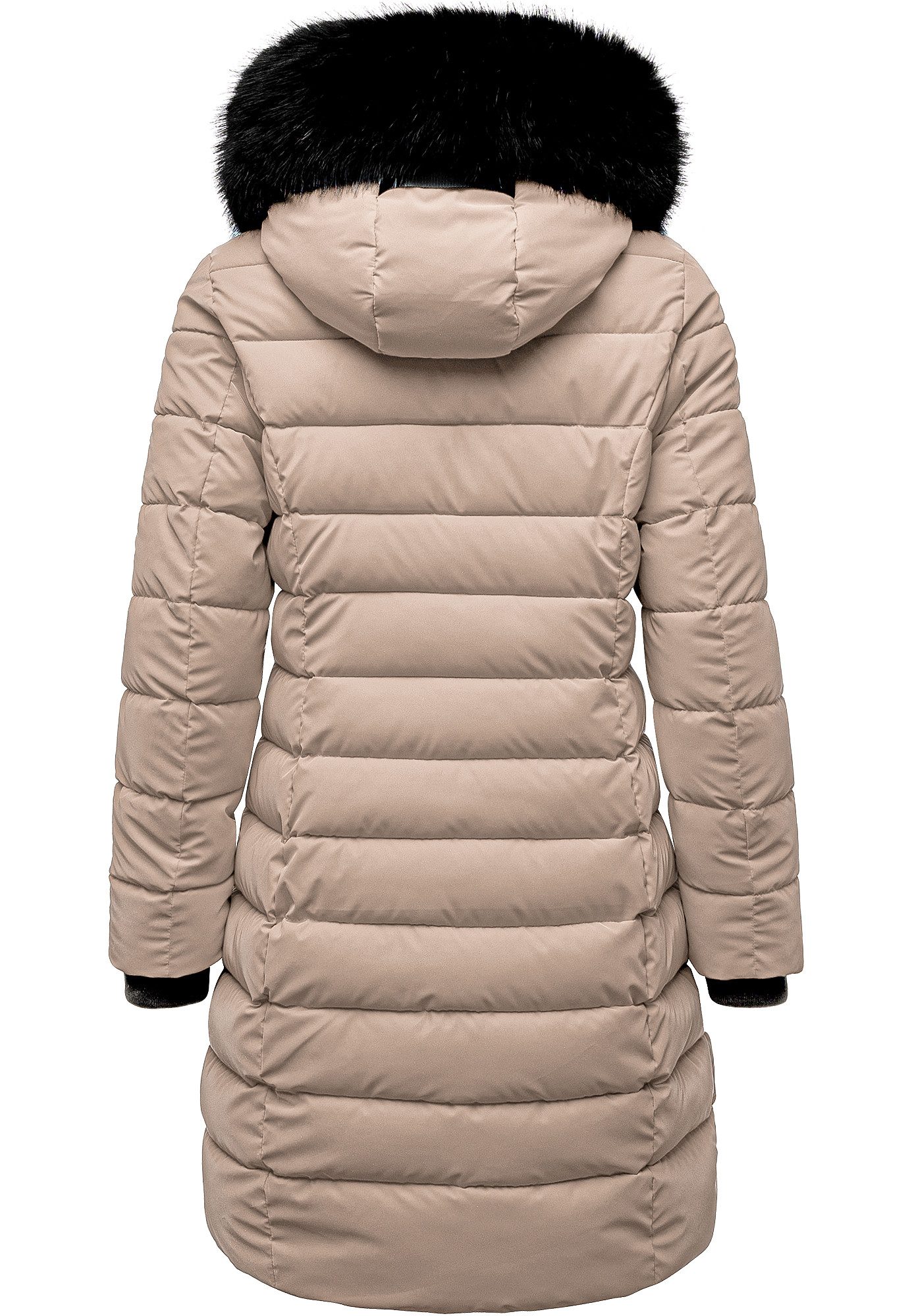 REPUBLIX Winterjacke ZOE Damen Gefütterte Dicke Glanz Winter Jacke Mantel Parka mit Kapuze