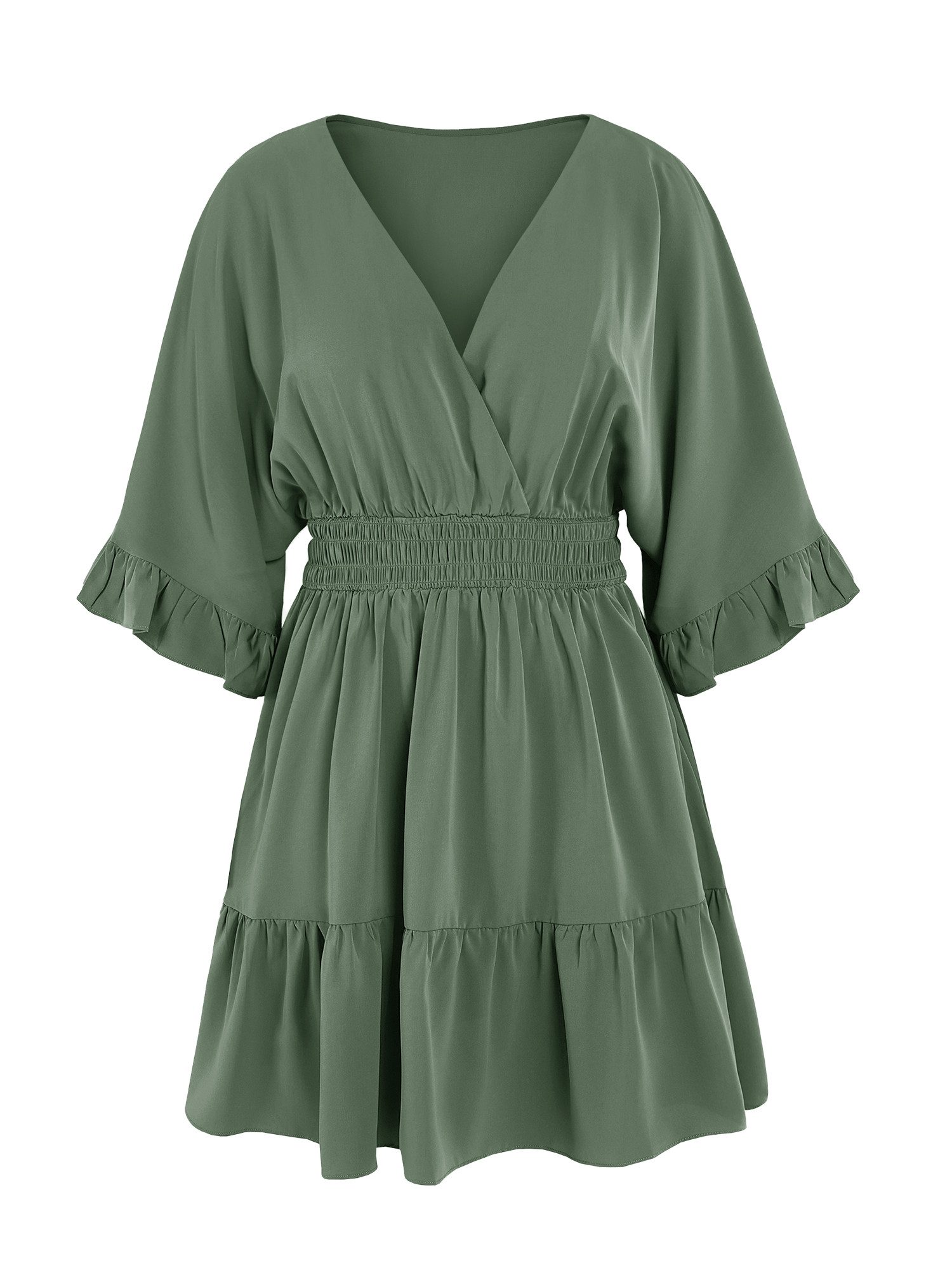 Imily Bela Sommerkleid Damen Locker Sitzendes Hoch Tailliertes Minikleid (P günstig online kaufen