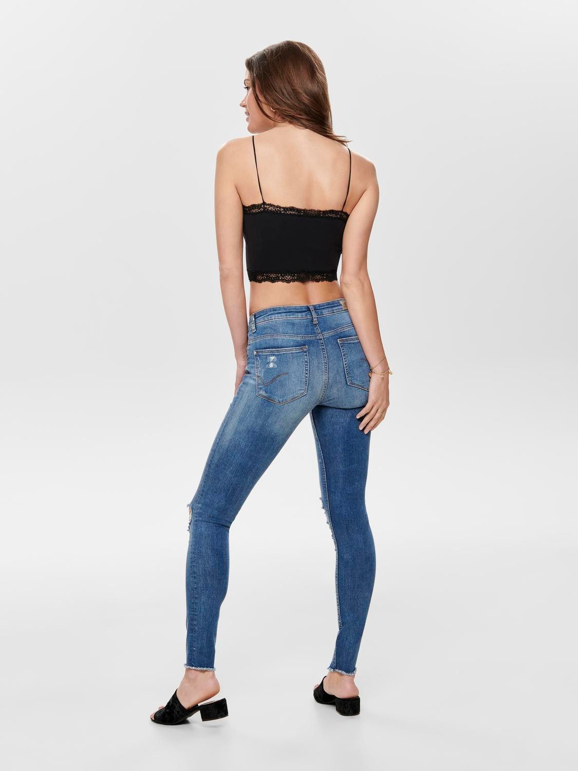 ONLY Spitzentop ONLVICKY LACE SEAMLESS CROPPED TOP