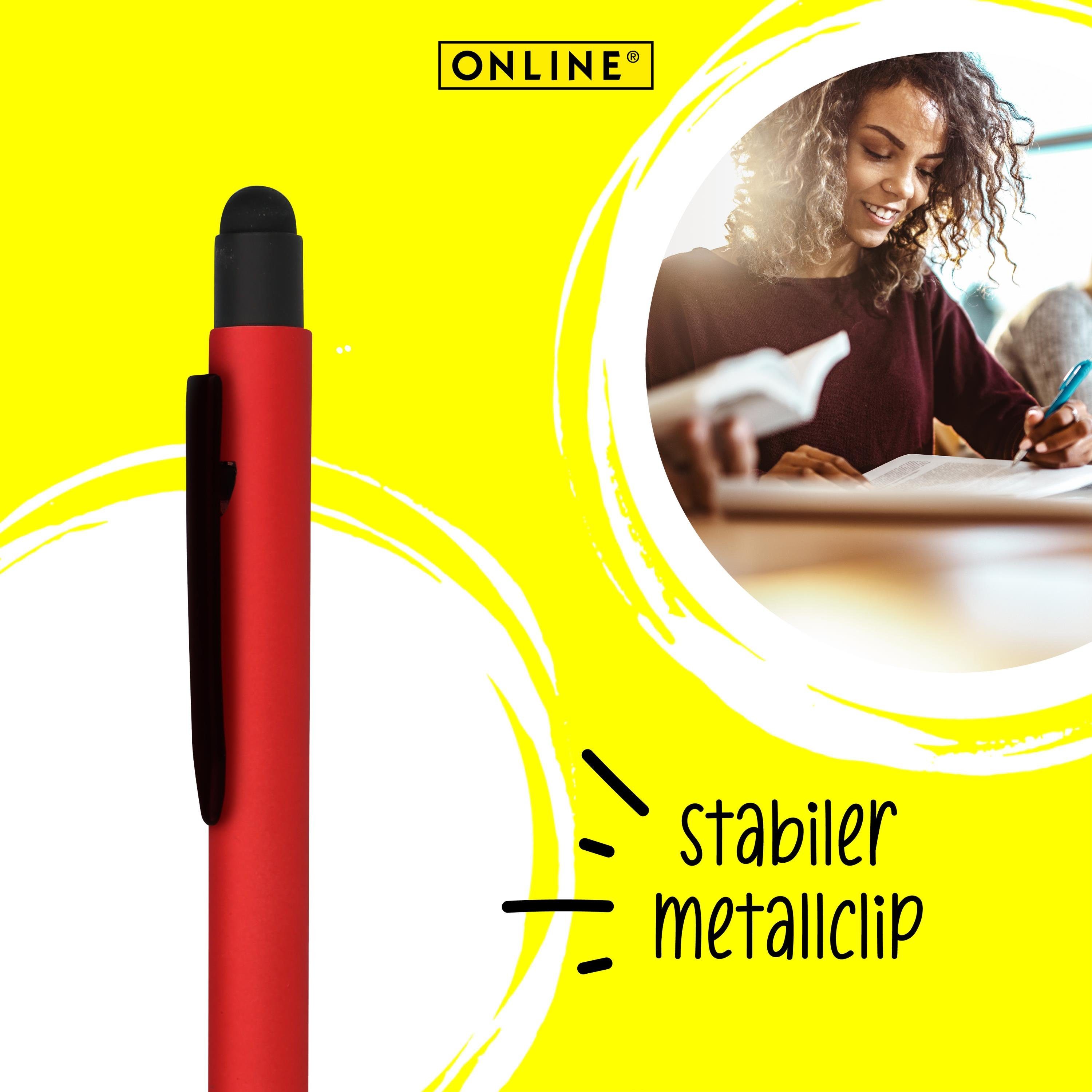 Online für Druckkugelschreiber, Multimedia-Geräte Kugelschreiber Stylus Red Alu Pen Stylus-Tip