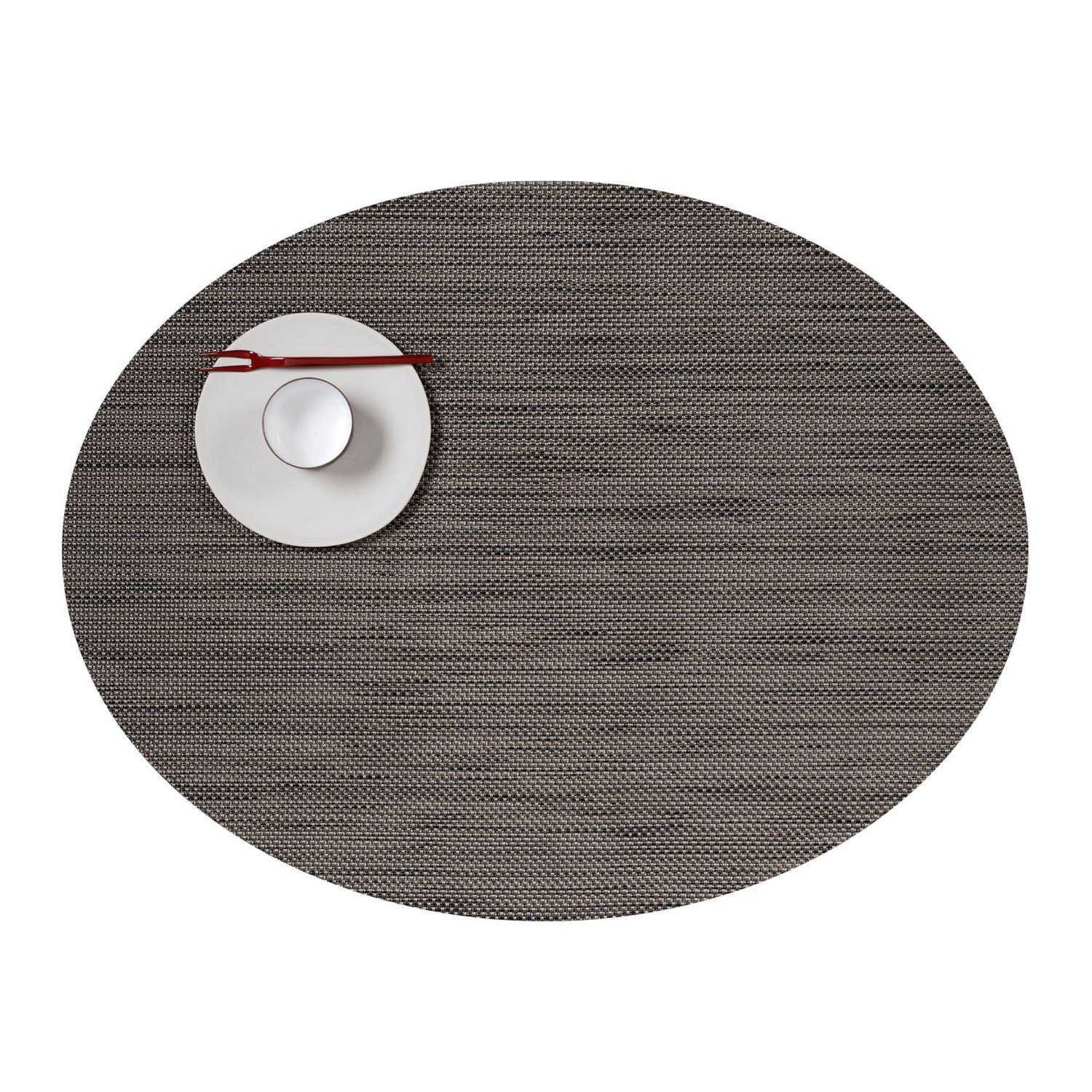 Chilewich Platzset Mini Basketweave Oval Light Grey, (1-St)