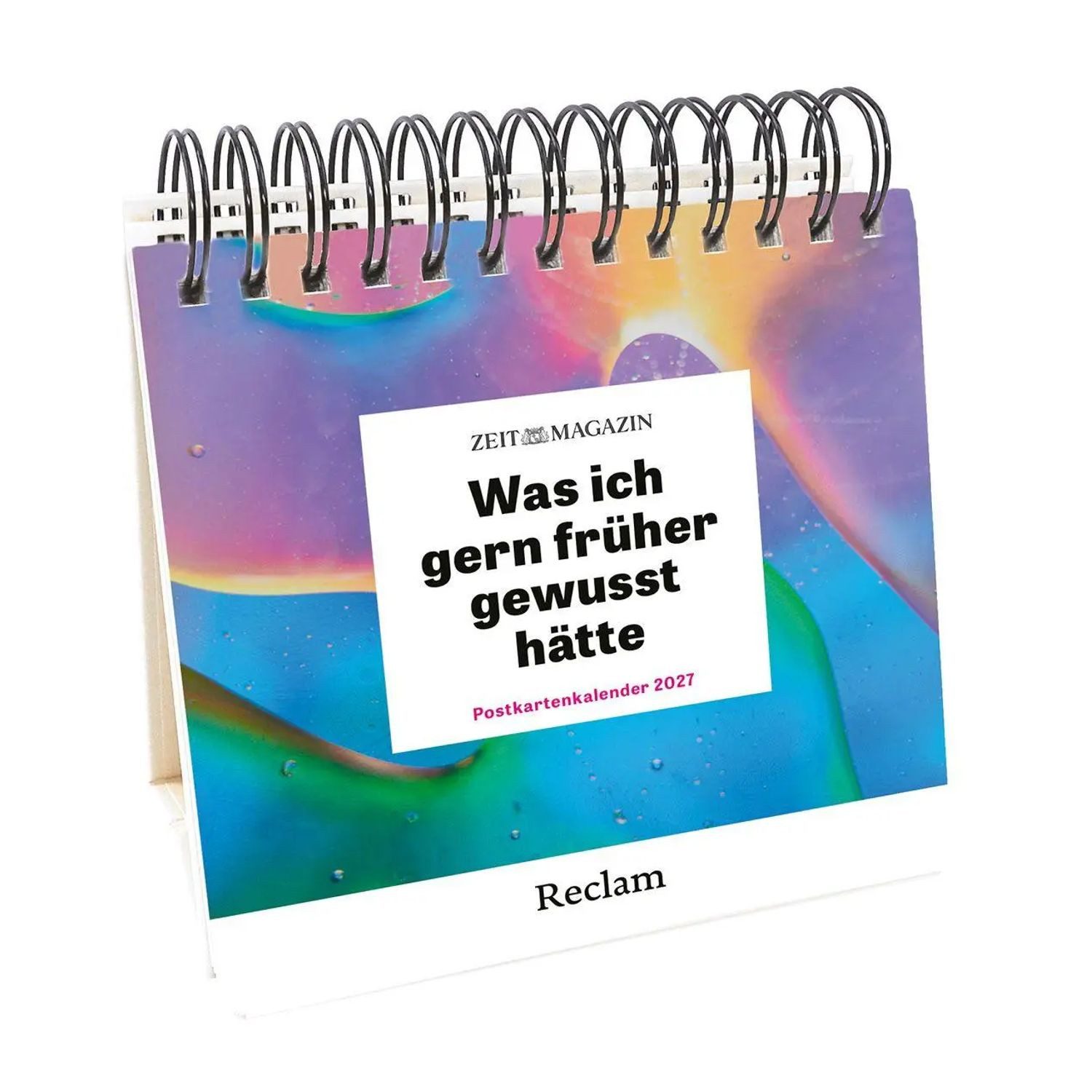 Reclam Verlag Tischkalender Was ich gern früher gewusst hätte. Postkartenkalender 2027