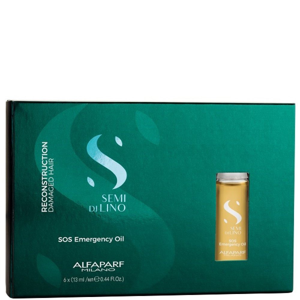 Alfaparf Milano Haaröl Alfaparf Milano Semi Di Lino Reconstruction SOS Emergency Oil 6x13 ml