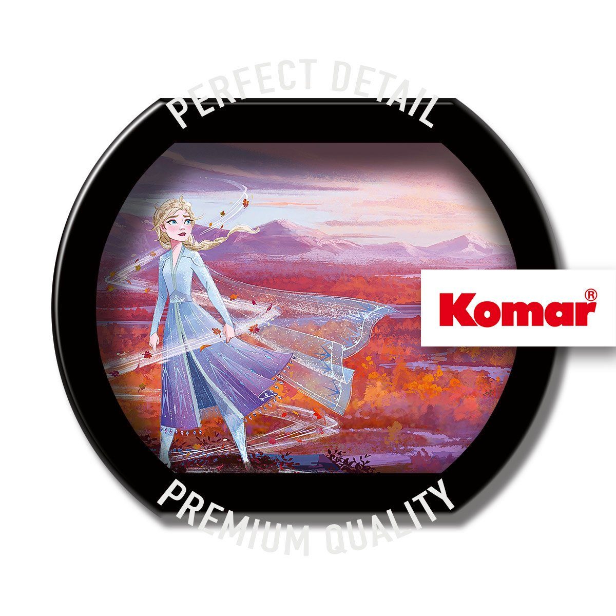 Komar x Fototapete Panorama, 368x127 St), Höhe) Frozen (1 (Breite cm