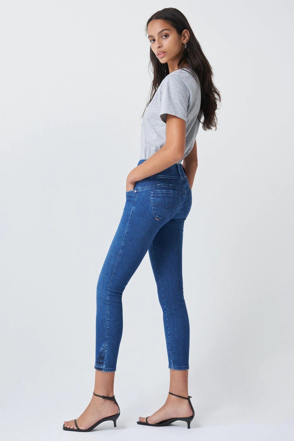 Salsa Stretch-Jeans SALSA JEANS 125645.8503 UP out PUSH blue MYSTERY royal washed