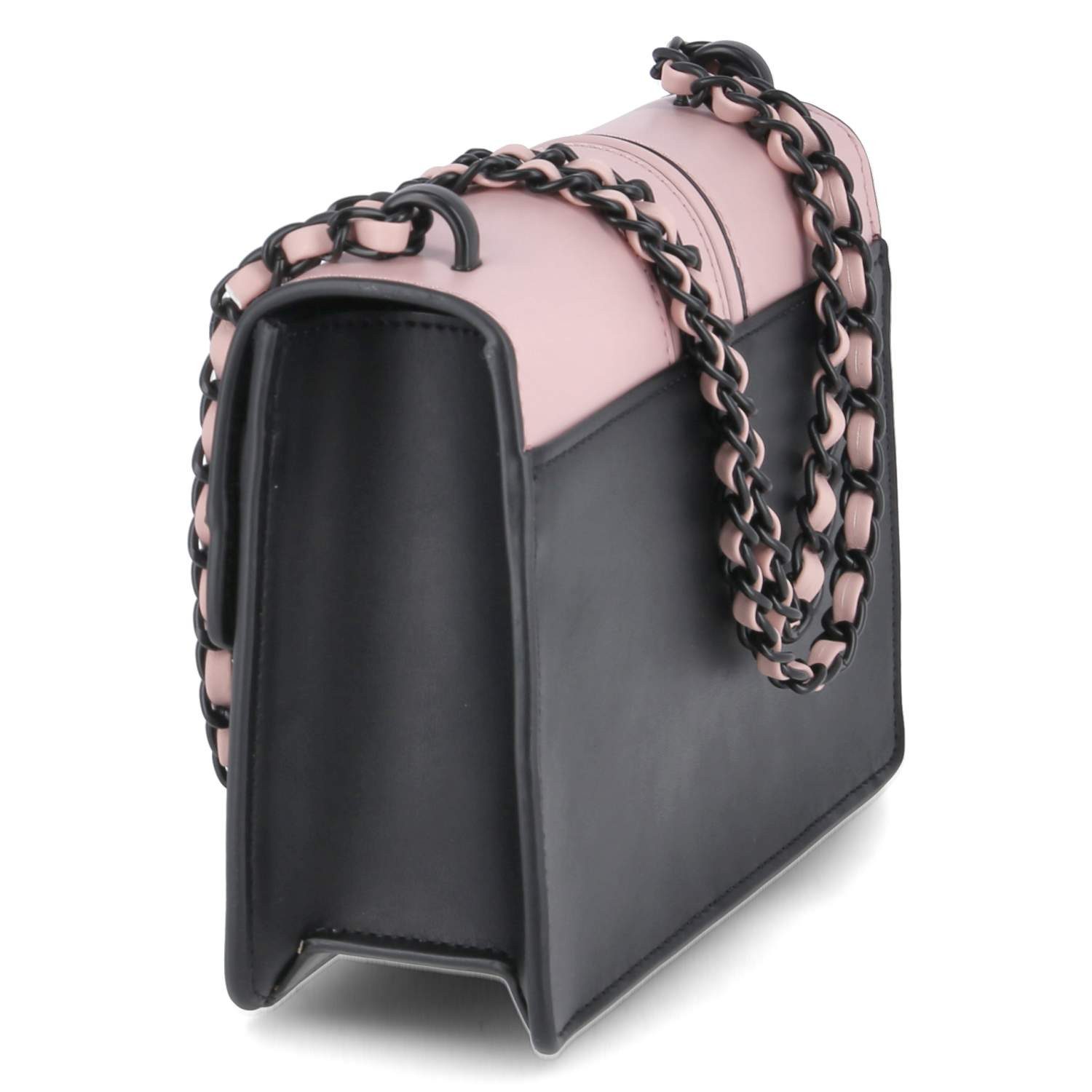 Seidenfelt Manufaktur Schultertasche Handtasche Roros Pink Black pi
