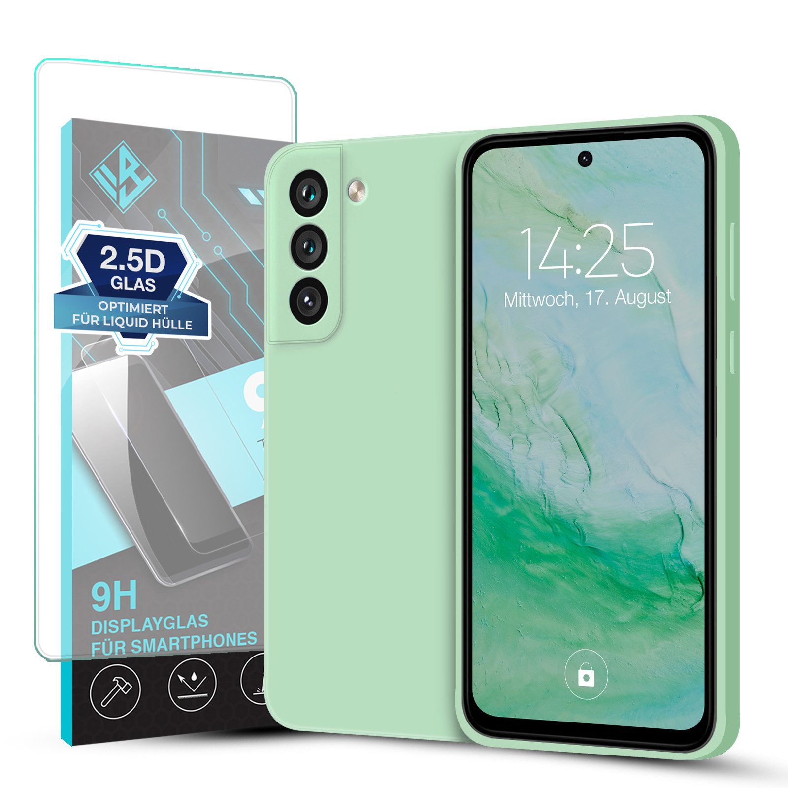 Tec-Expert Handyhülle SoftGrip Cover Hülle für Samsung Galaxy S21 5G, Handy Case Bumper integrierter Kameraschutz flexibel