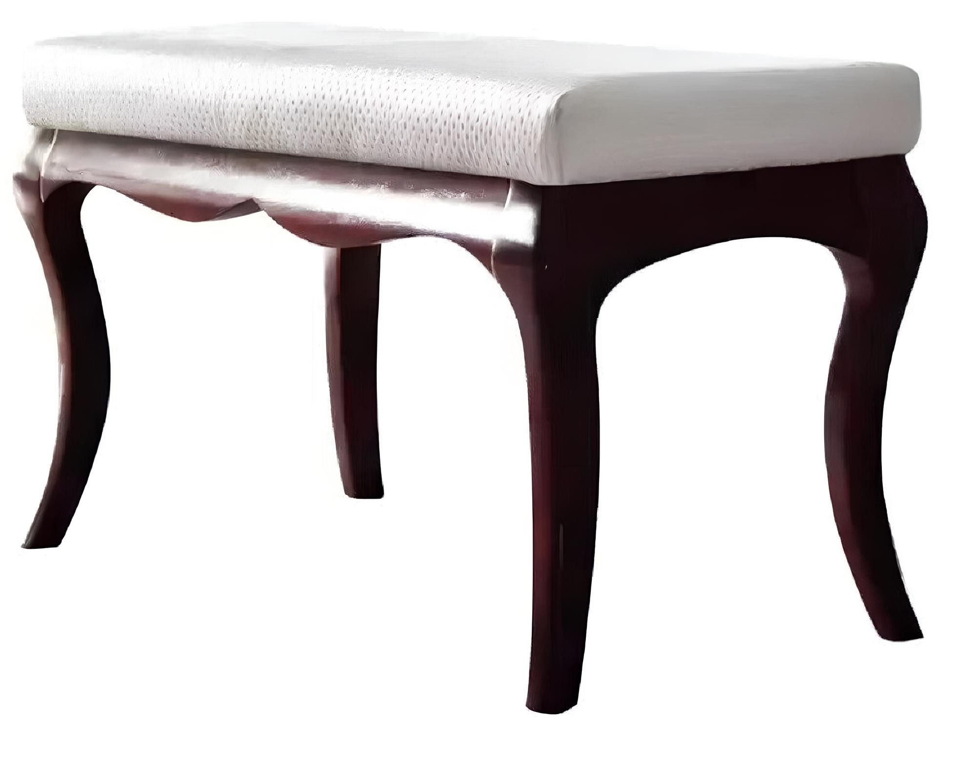 Xlmoebel Hocker Eleganter Hocker im Antik-Stil mit gepolstertem Sitz (Hocker, 1 St., Hocker), Hergestellt in Europa