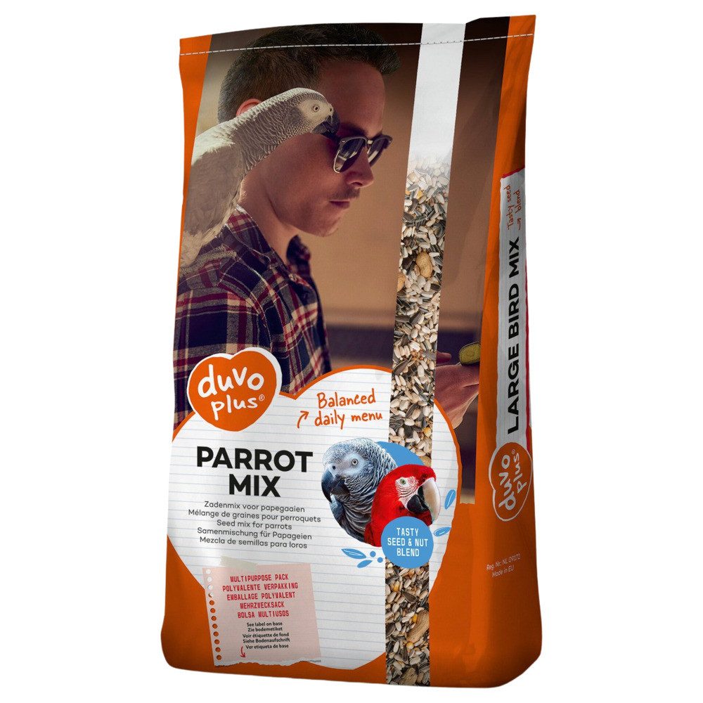 DUVO+ Papagei Mix 12,5 kg, Trockenfutter für: Vogel