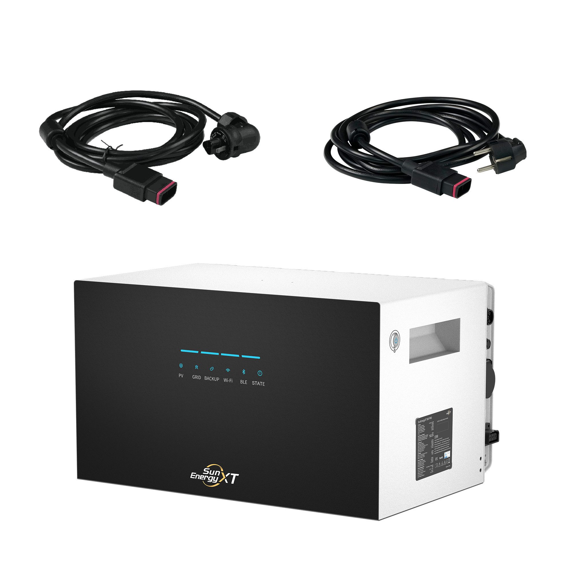 SunEnergy XT Balkonkraftwerk SunEnergyXT 500 PRO 5kWh Speicher 2400W Wechselrichter Notstrom 4 MPPT