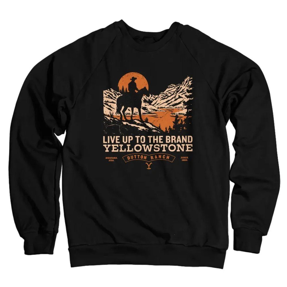 yellowstone Rundhalspullover Live UP TO The Brand Sweatshirt