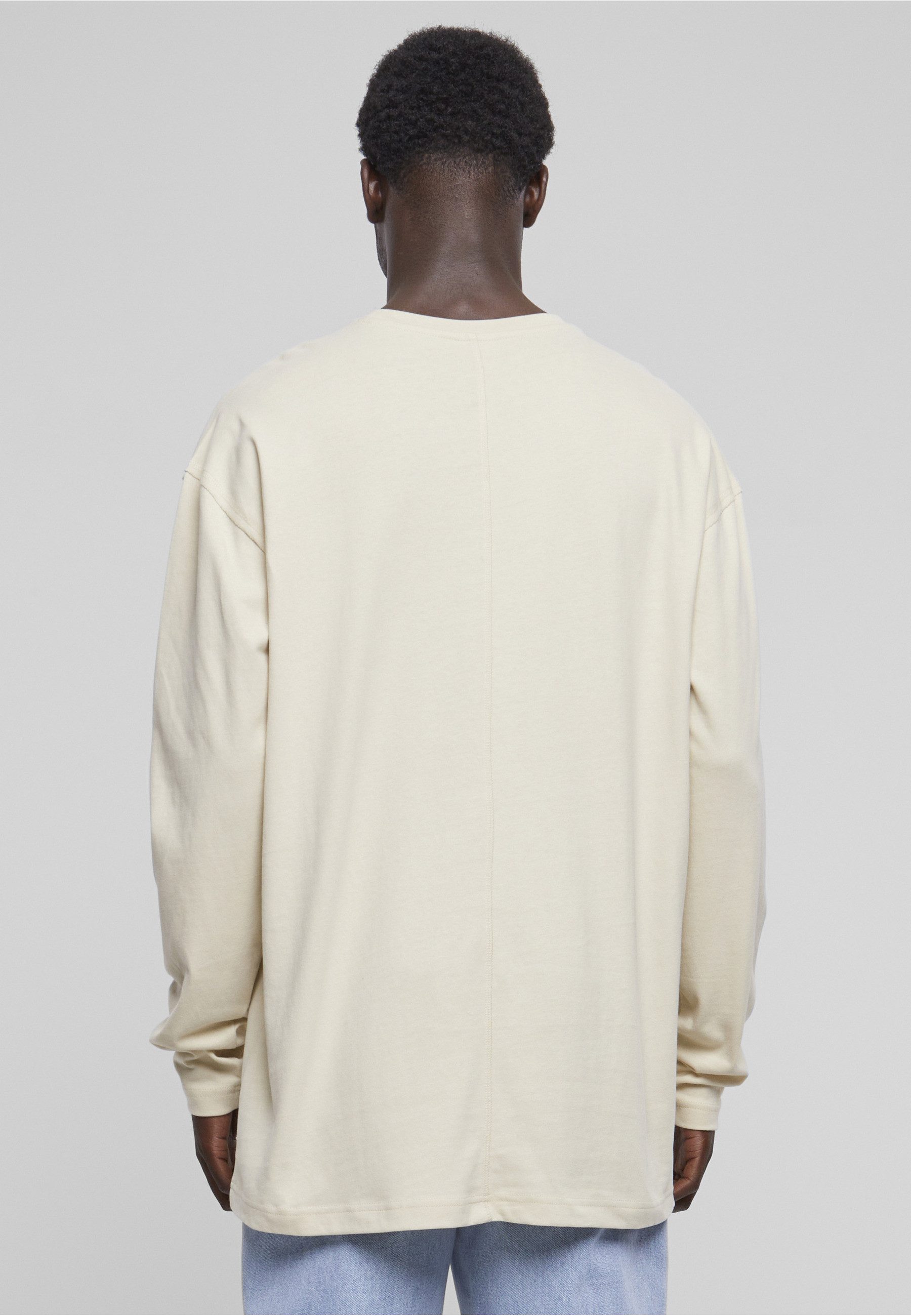 URBAN CLASSICS Longsleeve Urban Classics Herren Oversized Open Edge Longsleeve (1-tlg)