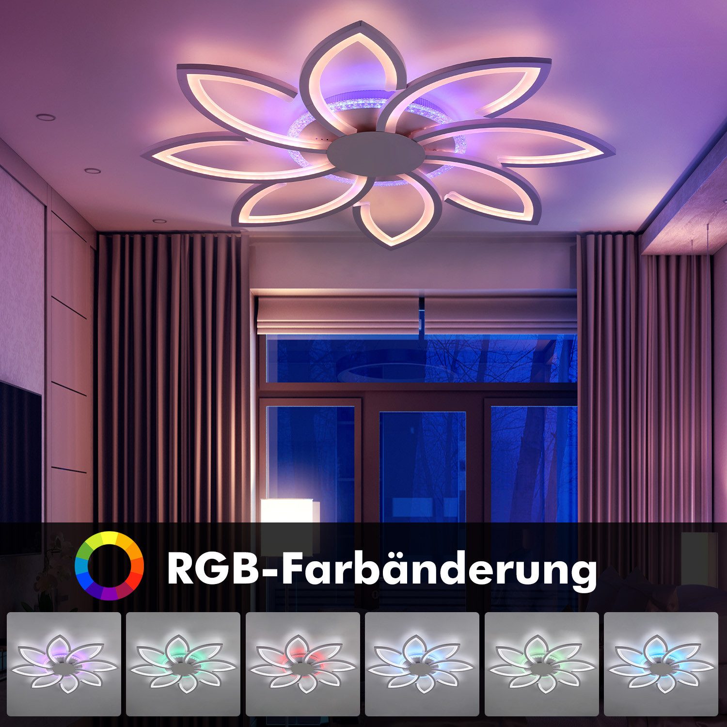 WILGOON LED Deckenleuchte Deckenlampe Dimmbar mit günstig online kaufen