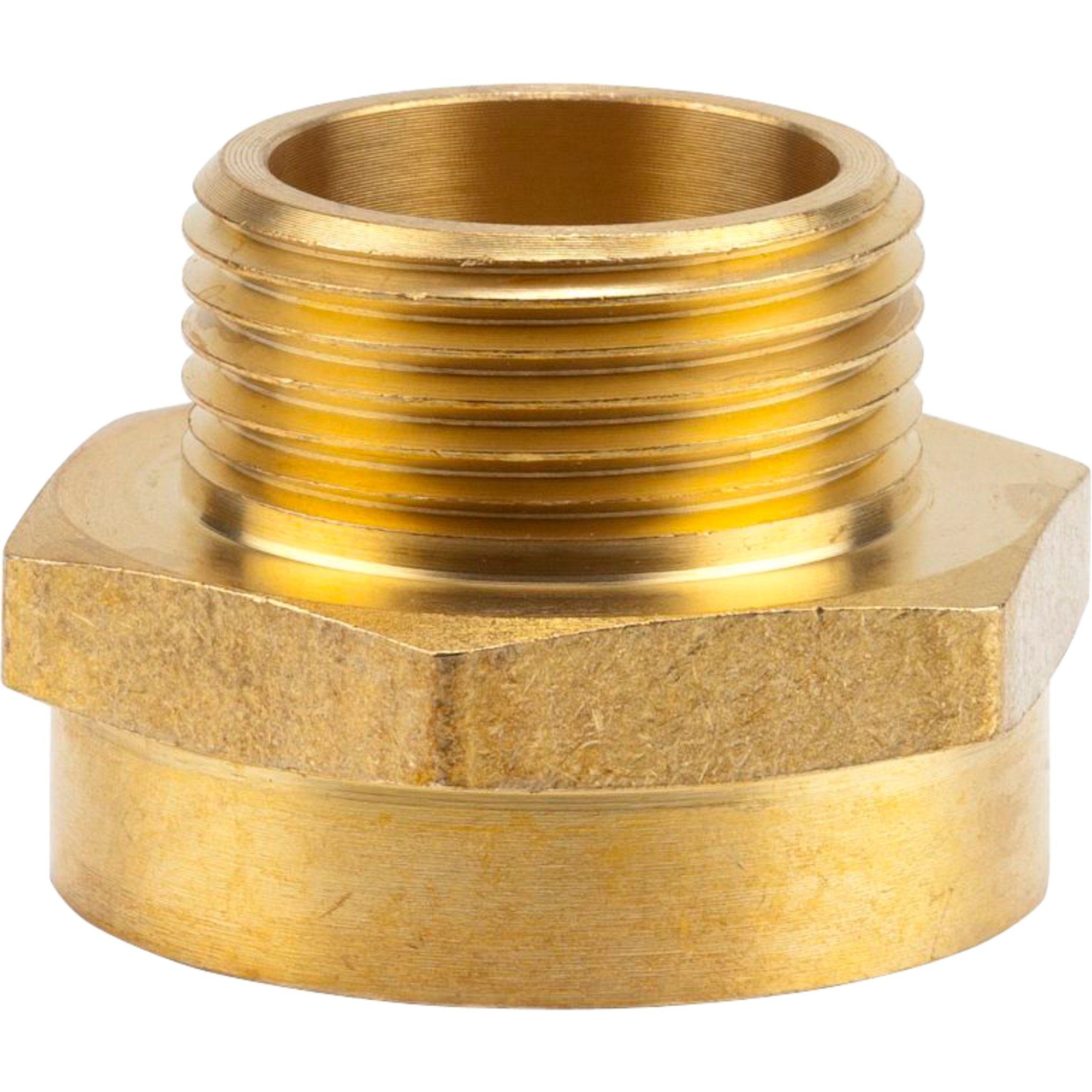 Gartenschlauch GARDENA Messing Reduziernippel IG 1" > AG 3/4"