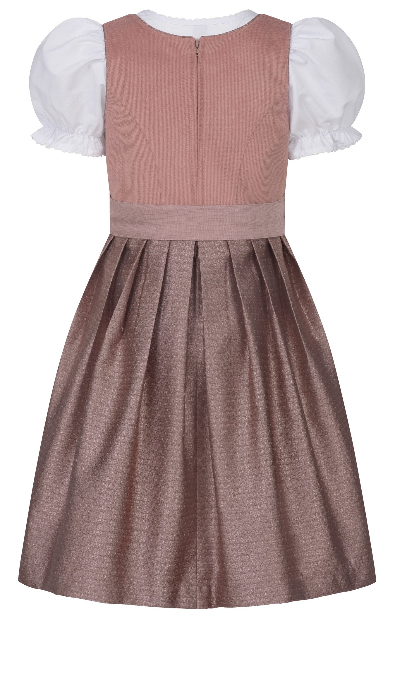 Nübler Dirndl Kinderdirndl Kim in Peach von Nübler - Rocklänge knielang
