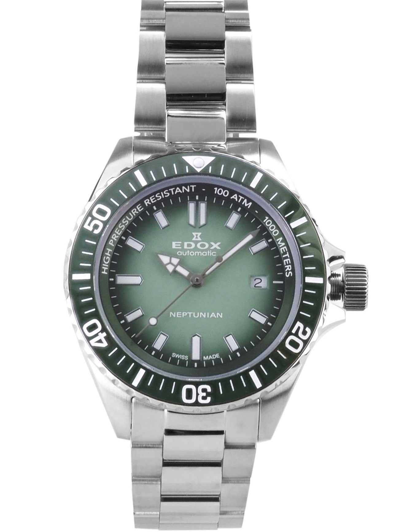 Edox Schweizer Uhr Automatik Herren Uhr 80120 3VM VDN1 SKYDIVER NEPTUNIAN Skydiver Neptunian, 100 ATM Waterresistant