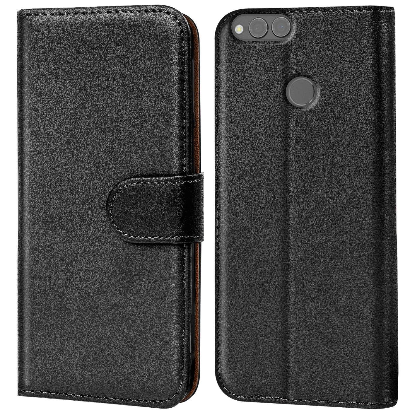 CoolGadget Handyhülle Wallet Klapp Tasche Book Case für Honor 7X 5,93 Zoll, Hülle Klapphülle Flip Cover Etui Schutzhülle
