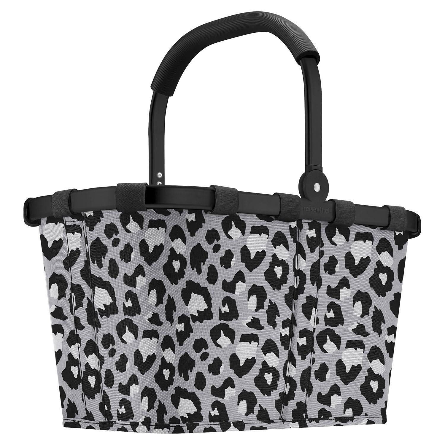 REISENTHEL® Einkaufskorb CARRYBAG LEO NERO, Grau, Aluminium, Polyester, 22 l, Wasserabweisend, B 48 x H 29 x T 28 cm