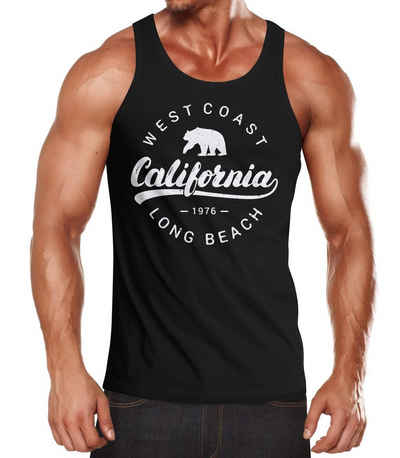 Neverless Tanktop »Herren Tank-Top California Republic Muskelshirt Muscle Shirt Neverless®« mit Print