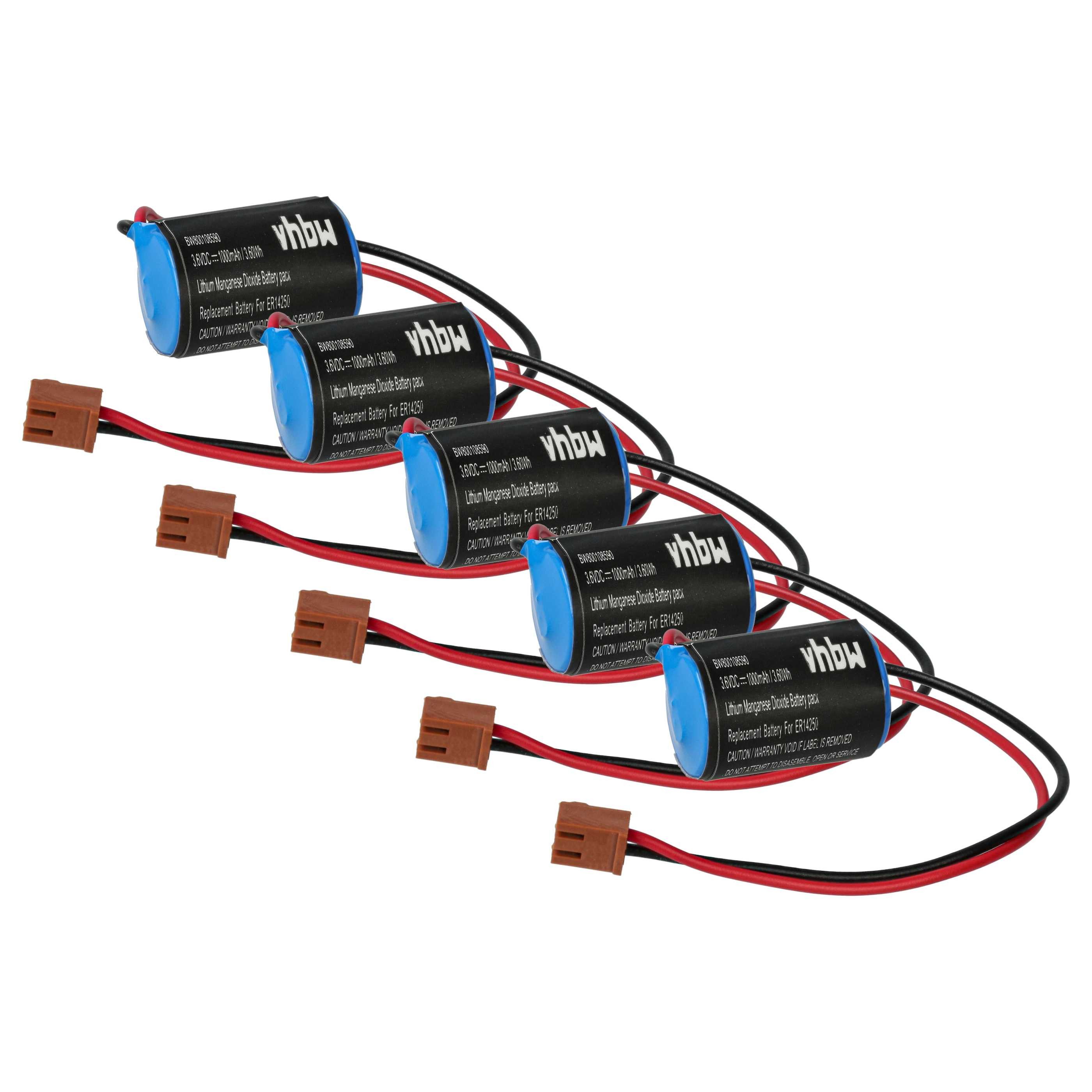 vhbw passend für Omron NS7, CQM1H, CPM2A, CJ1 Controller Batterie, Leistungsfähige Austausch-Akkus für speicherprogrammierbare Steuerung