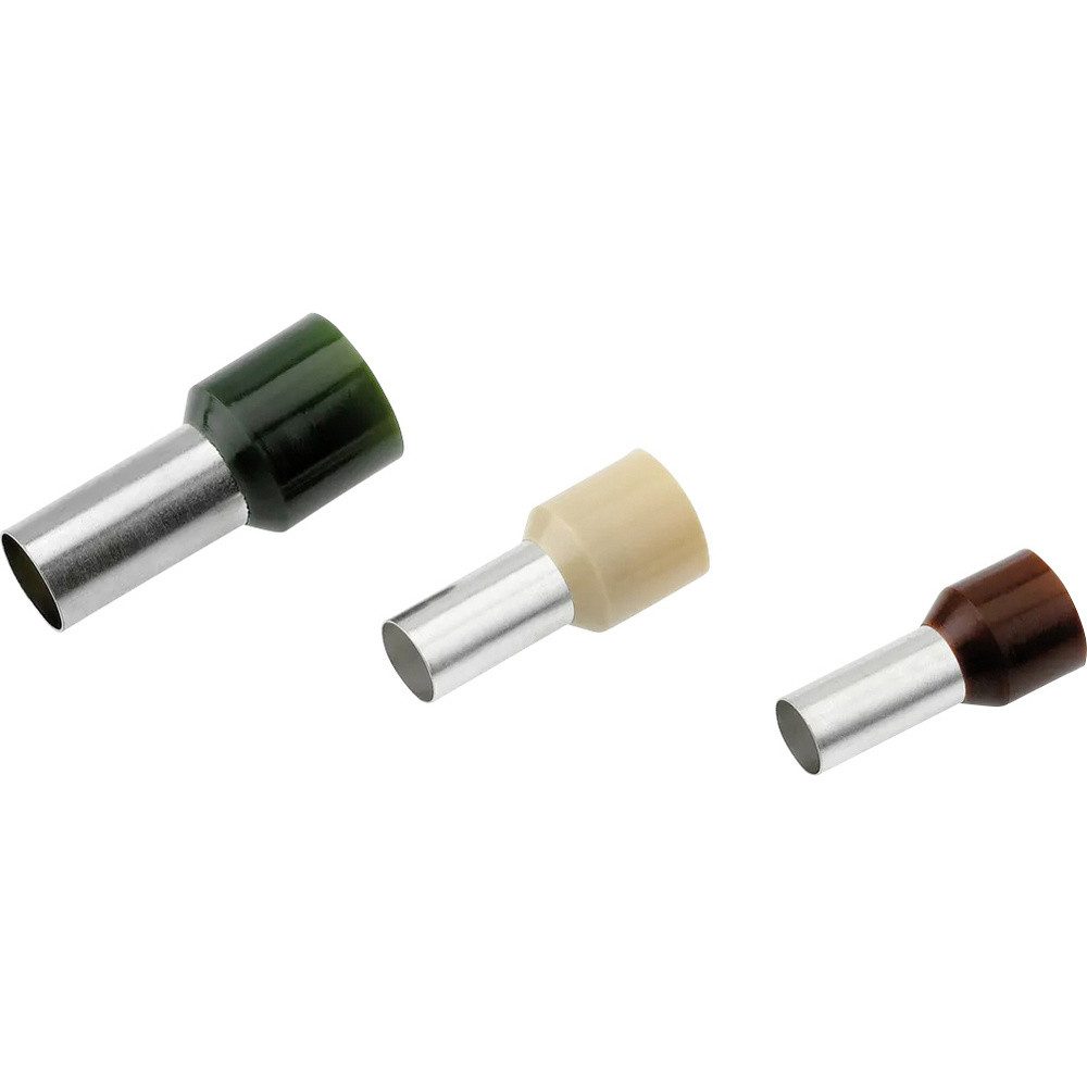 Cimco Aderendhülsen Cimco 187232 Aderendhülse 16 mm² Teilisoliert Grün 100 St., Isol. Aderendh. 16mm² x 12mm, grün