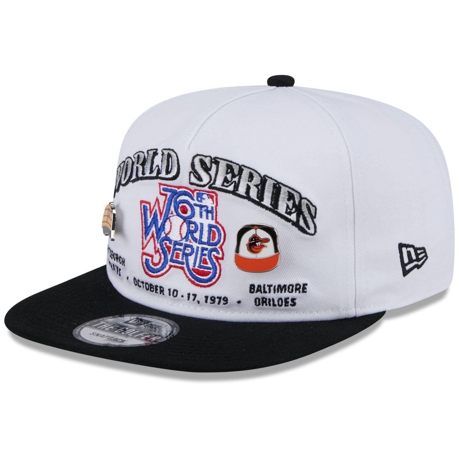 Snapback Cap Golfer WORLD SERIES 1979 PIN Pirates Orioles