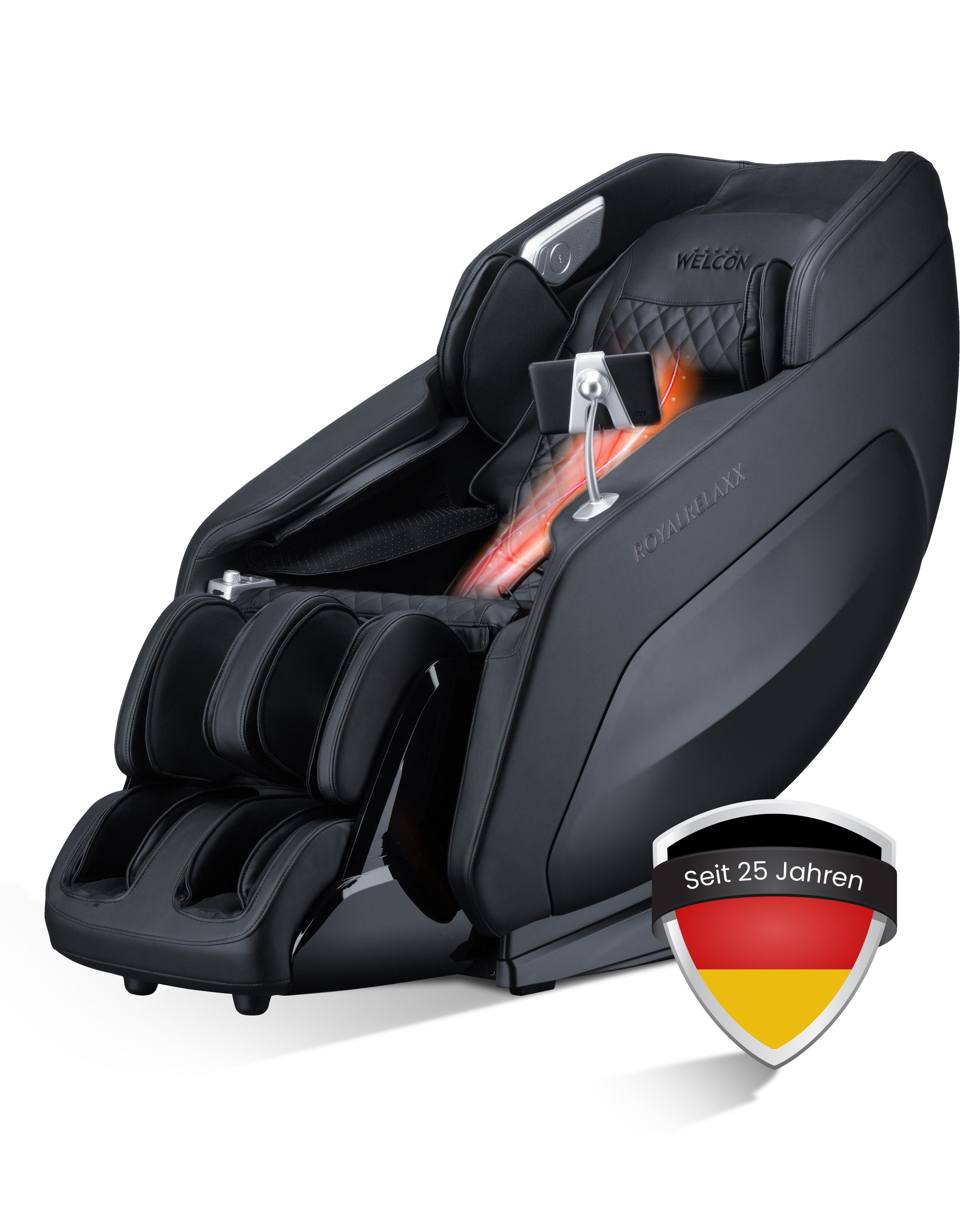 WELCON Massagesessel WELCON ROYALRELAXX 4D Massagesessel mit Zero Gravity & Wärme, 24 Programme