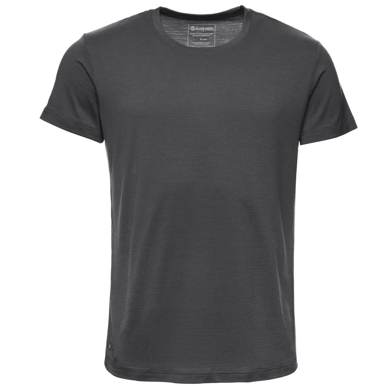 warm Sportswear aus in (1-St) 200g Germany reiner Anthrazit Regularfit Made Herren-Unterhemd Kurzarm Merinowolle Merino - Unterhemd Kaipara Merino