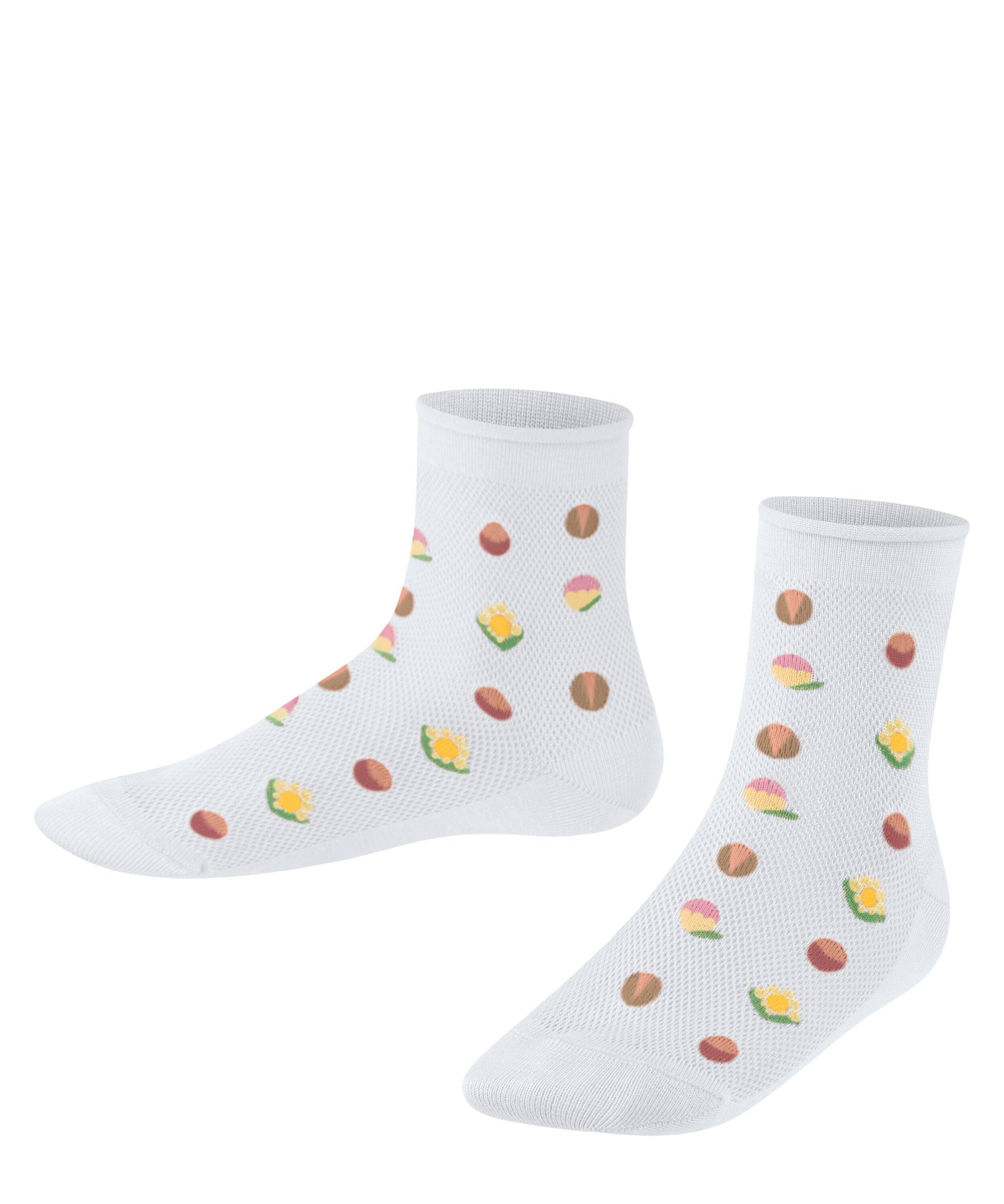 FALKE Flower Socken (1-Paar) (2000) Dotted white