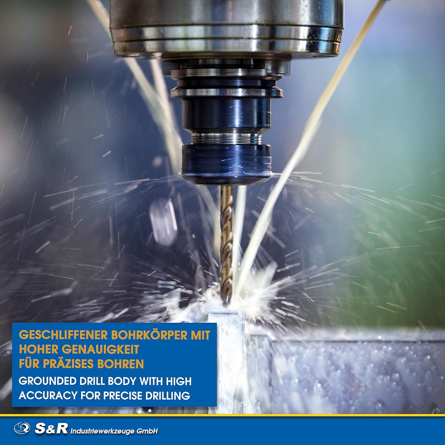 S&R Metallbohrer HSS-G COBALT, DIN 338, Kobaltlegiert, Industrie-Qualität, C-Schliff, (Set, 13-tlg: 1,5-6,5 mm), nach DIN 1412, 135°, geschliffen, Spiralbohrer,Stahl-Edelstahl-Bohrer