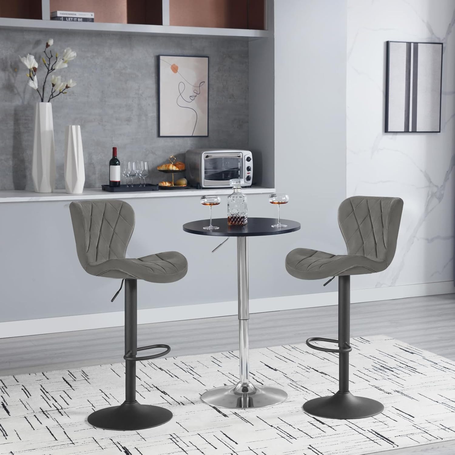 Woltu Barhocker, höhenverstellbar, Drehhocker ergonomisch, für günstig online kaufen