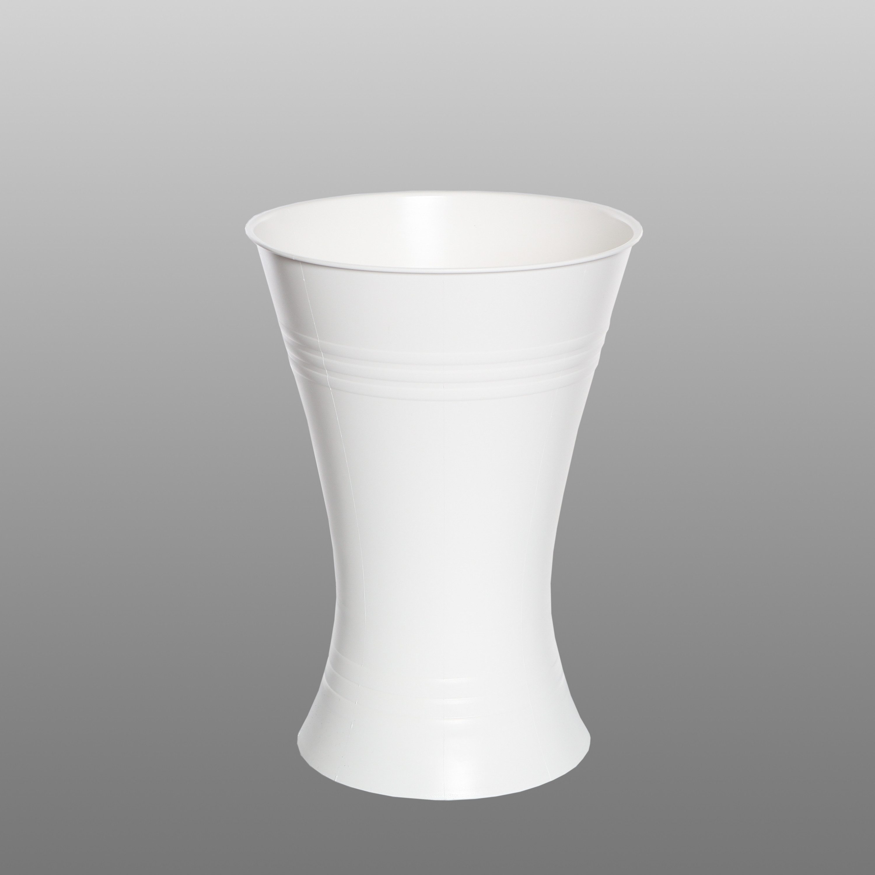 WIBO Kunststofftechnik GmbH Dekovase Floristvase X-Form, weiss, H 35 cm