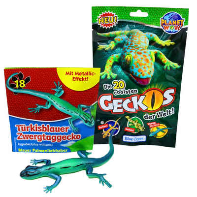 Blue Ocean Sammelfigur Blue Ocean Geckos Sammelfiguren 2023 - Planet Wow Glänzt - Figur 18. (Set), Geckos - Figur 18. Türkisblauer Zwergtaggecko