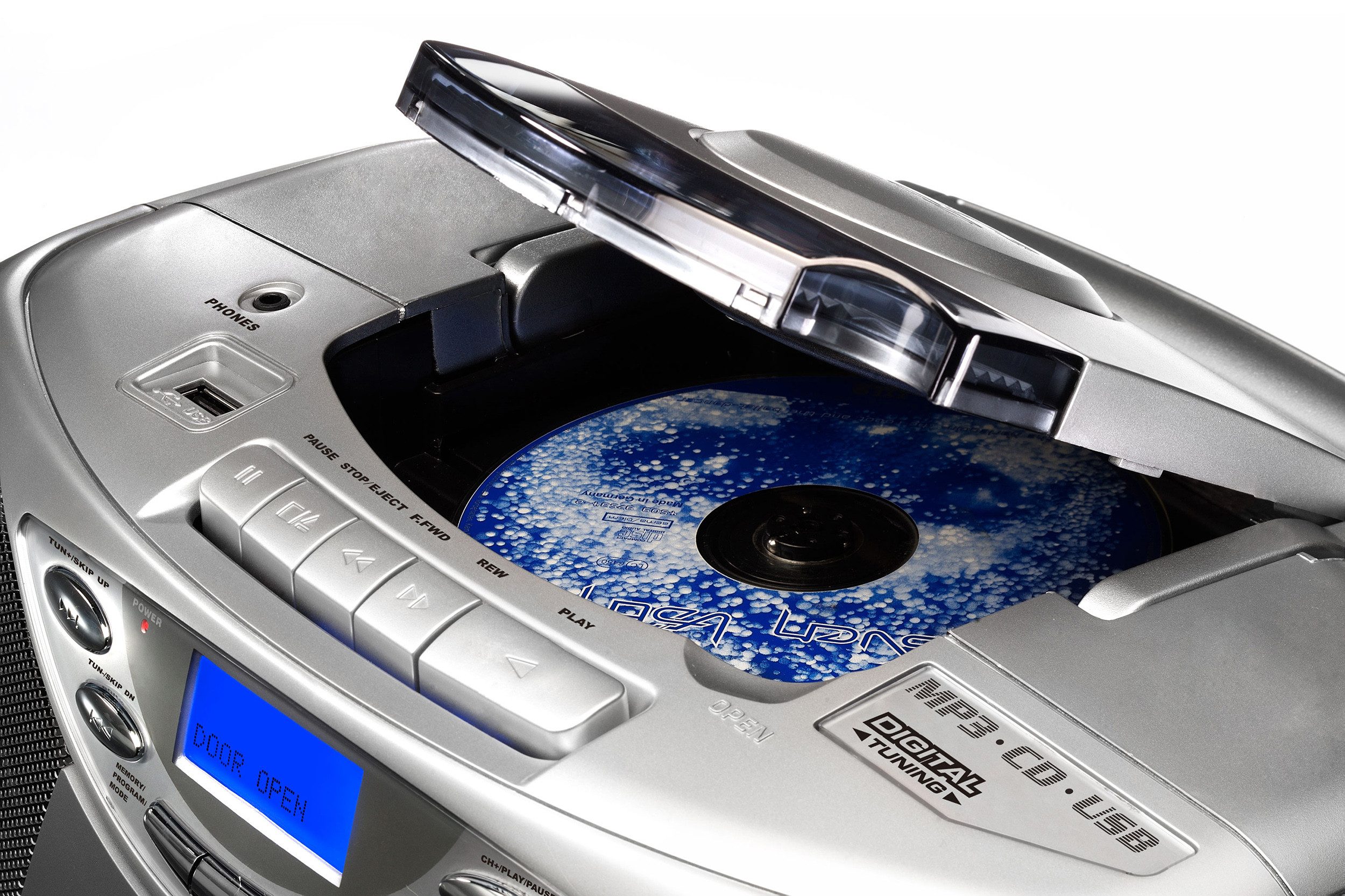 Karcher RR 510(N) Boombox (UKW (FM), 3 W, mit CD Player, UKW Radio, Kassettenspieler, MP3 Player) – Bild 3 von 4