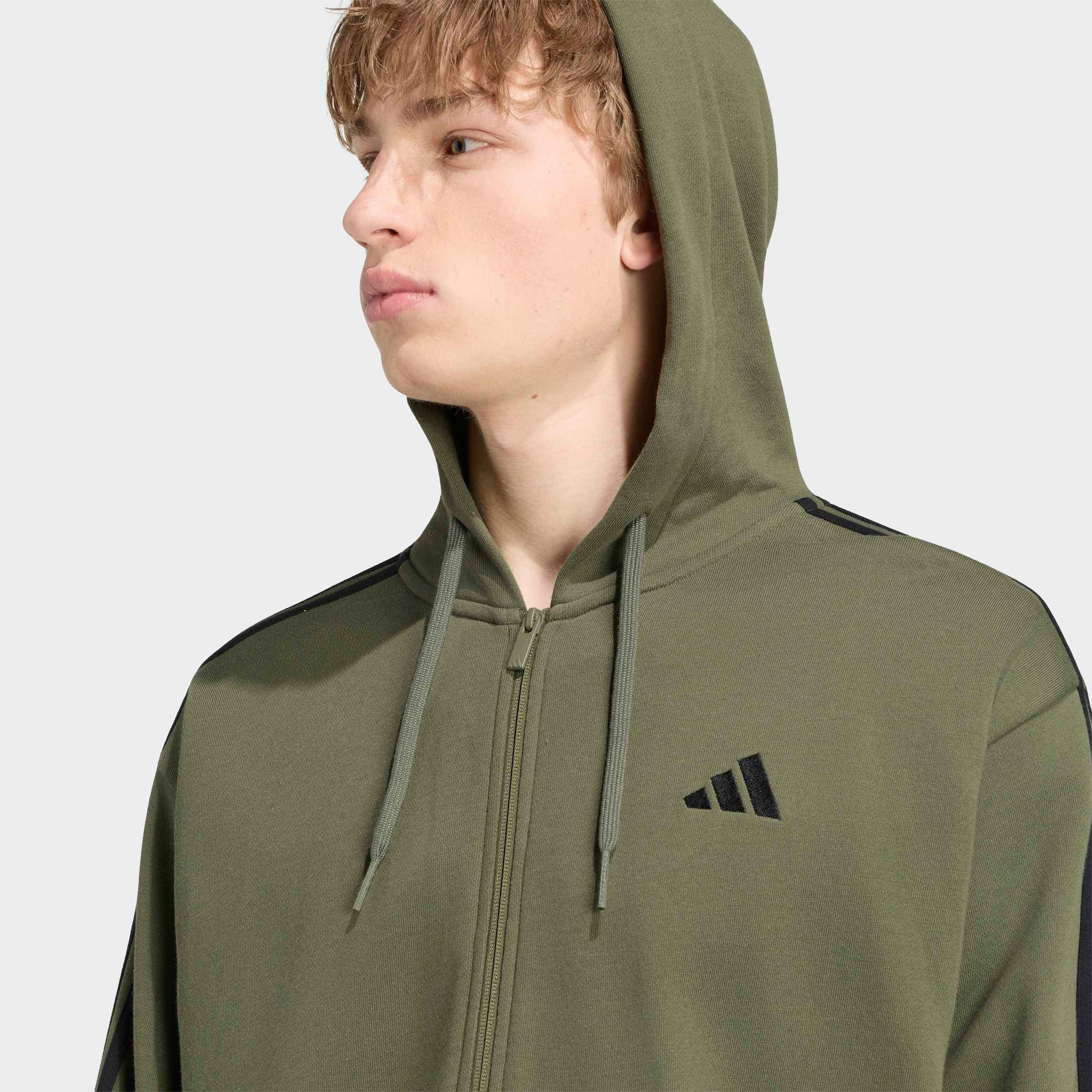 adidas Sportswear Kapuzensweatshirt ESSENTIALS 3-STREIFEN FRENCH TERRY